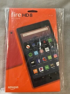 Amazon Punch Red Fire HD 8 16 G Memory With Alexa. - Picture 1 of 3