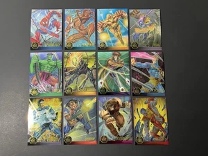 1995 Flair Marvel Annual Complete CHROMIUM Chase Card Set of 12 - Sleeved NM - Bild 1 von 2