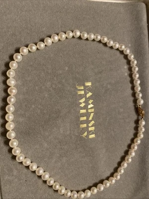 Collar de perlas con cierre de oro Jaminni Jewelry Foto 1 de 4