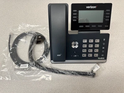 Teléfono IP Yealink Verizon SIP-T53W Negro WiFi Excelente Estado cables nuevos Foto 1 de 4