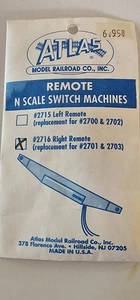 Atlas #2716 Right Remote Switch Machine N Scale Code 80 - Picture 1 of 1