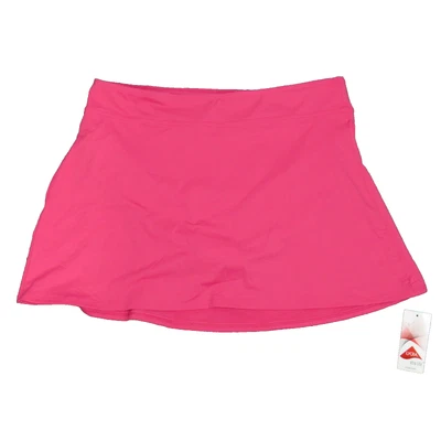 Maiô Lands' End rosa quente com saia e cueca anexada plus size 22W - Imagem 1 de 4