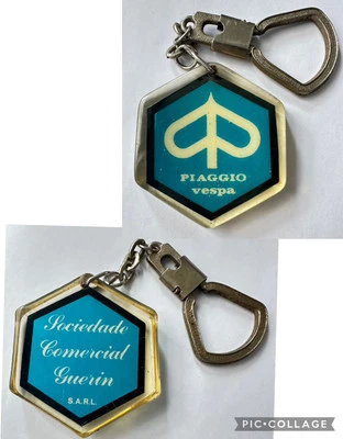 1970’s Piaggio Vespa Sociedade Comercial Guerin S.A.R.L. Portuguese Keychain - Image 1 of 3