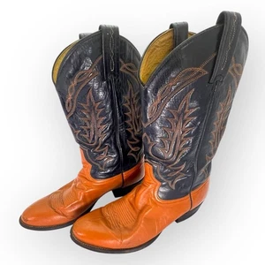 Tony Lama Hombres Marrón Botas de Vaquero Talla 9 D Media Pantorrilla Pull On Western Imperfect - Imagen 1 de 22