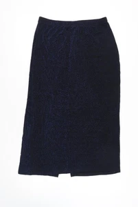 Canda Women's Blue Straight Pencil Skirt, Size 16 - Picture 1 of 12