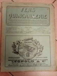 CATALOGUE PUBLICITAIRE ANCIEN FERS ET QUINCAILLERIE.COMMERCANTS FRANCAIS.1929 - Picture 1 of 15