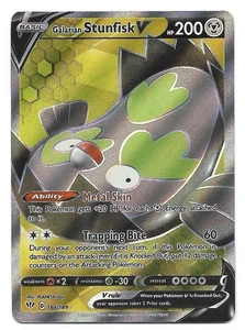 Galarian Stunfisk V (Full Art) 184/189 Swsh03: Darkness Ablaze Holo Pokemon - NM - Bild 1 von 2