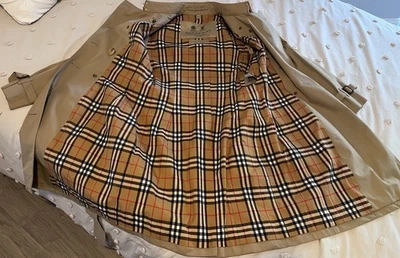 Gabardina larga Chelsea Heritage Burberry Honey Foto 1 de 4