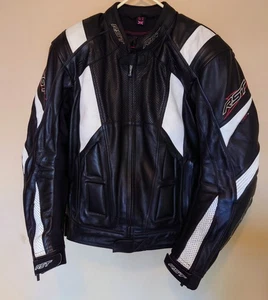 RST Slice Leather Motorcycle Jacket UK 42 Full Armour Included - Picture 1 of 12
