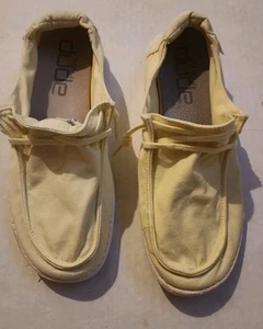 Hey Dude Wendy Canvas Women's Casual Slip On Shoes, Yellow Anise - US 10 - Picture 1 of 6