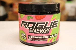 Rogue Energy Gaming Sports Drink Powder Strawberry Kiwi 30 Servings 07/28 NEW - Picture 1 of 4