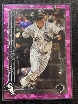 Gavin Sheets 2025 Topps Series 1 Pink Diamante Foil SP #95 - Image 1 of 2