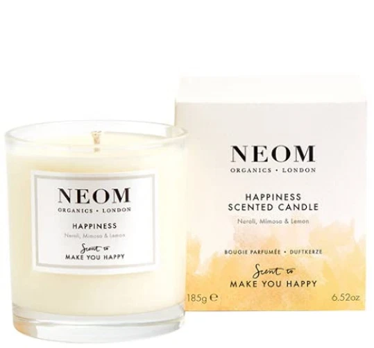Neom Happiness Scented Candle, 1 Wick - 185g