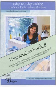 Edge-to-Edge Quilten auf Ihrer Stickmaschine Erweiterungspack 8 von Amelie Scot - Bild 1 von 2