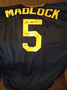 Bill Madlock Signed Auto Black Baseball Jersey w/4x NL BC MLB Pirates RSA - Picture 1 of 4