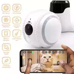 Pet Dog Cat Security Camera Robot Intelligent AI Pets Recognition Companion Toy - Picture 1 of 13