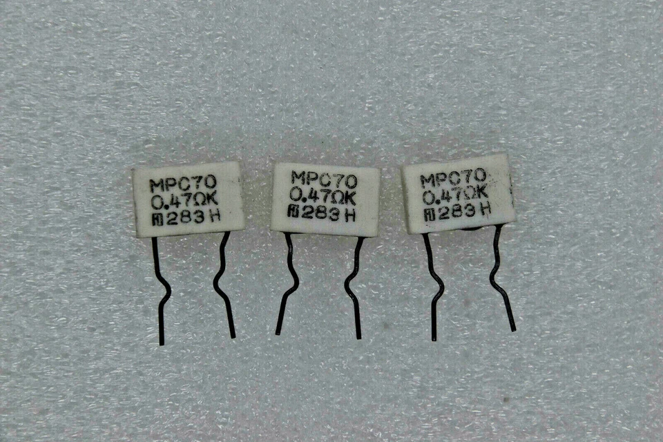 3 PCS Ceramic Resistor 0.47 R 2W 0.47R Ohms 2 watts 2 W USA FREE SHIP - Image 1 of 1