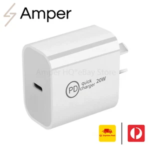 20W USB-C Fast Charger for iPhone 12 & 12 Pro PD AU Plug Qualcomm Quick Charge - Picture 1 of 4
