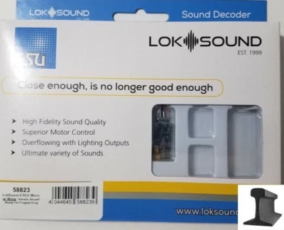 ESU 58823 ~ New 2025 ~ LokSound V5.0 Micro DCC Sound Decoder With Wires - Image 1 of 2
