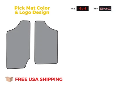 FITS 1991-1993 GMC Sonoma Regular Cab Floor Mat 2pc Cutpile Foto 1 de 4
