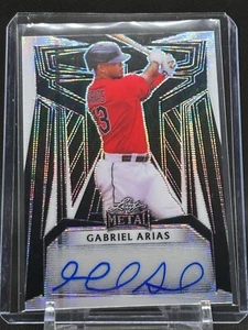 2023 Leaf Metal Base Auto Wave Black Gabriel Arias #5/6 No. BA-GA1 - GUARDIANS - Picture 1 of 2