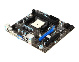 MSI FM2-A55M-E33, FM2, AMD A55, DDR3-2133, 6x USB 2.0, DVI-D, VGA, GLAN, mATX - Bild 1 von 3