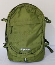 Supreme Olive Backpack SS19 New With Out Tags  Supreme Patern Logo