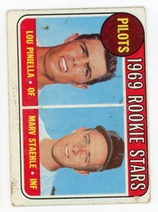 1969 Topps #394 Lou Piniella/Marv Staehle RC Rookie Seattle Pilots - Picture 1 of 2