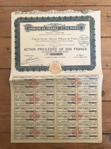 OMNIUM DE FRANCE & MAROC (MAROC) (C1) - Bild 1 von 1