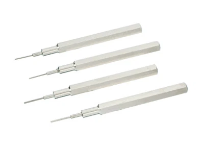 4pc Watch Chain Link Remover Punch Pin Set Watchmaker Tool - 0.7 0.8 0.9 1.0mm - Image 1 of 2