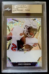 *RARE* 2020 Leaf Flash Draft Pre-Production Proof, James Robinson, 1 of 1!!!! - Picture 1 of 2