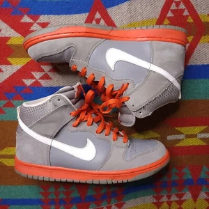 Nike Dunk High Light Charcoal Team Orange (2010) Men's Size 9.5 (317982-012) - Picture 1 of 11
