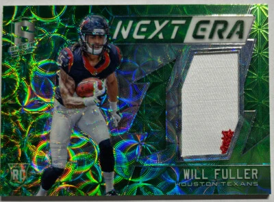 2016 Panini Spectra Next Era Will Fuller 24/25 Neon Green Patch Jersey Texans - Image 1 of 2