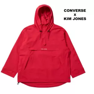 Converse x Kim Jones Parka Retro Half Zip Pullover Anorak Jacket Red L LARGE - Picture 1 of 13
