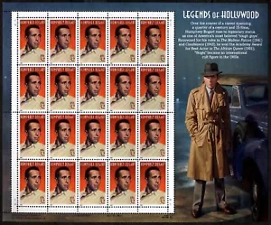 US Scott 3152 Humphrey Bogart Legends of Hollywood MNH Sheet of 20 - Picture 1 of 1