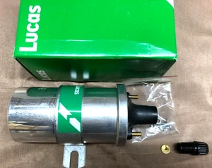 NEW LUCAS 6 VOLT IGNITION COIL PLUS FITTINGS CLASSIC CAR MOTOR CYCLE - Picture 1 of 1