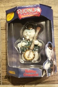 Sam Snowman with Banjo Ornament Singing Snowman Rudolph Enesco #10 unopened new - Picture 1 of 4