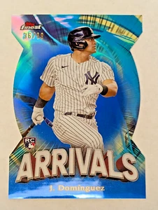 Jasson Dominguez - 2024 Topps Finest Arrivals Blue Refractor RC /99 - Yankees - Picture 1 of 4