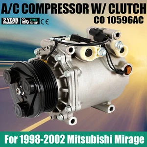 A/C Compressor With Clutch For Mitsubishi Lancer Chrysler Sebring Dodge Stratus - Foto 1 di 20