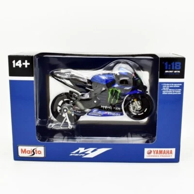 Maisto  Motogp Yamaha YZR-M1 (#21 Franco Morbidelli, Scala 1:18 session 2022 - Immagine 1 di 4