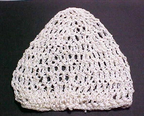 Women's White Crocheted Hairnet Soft Rayon Snood - Image 1 of 1