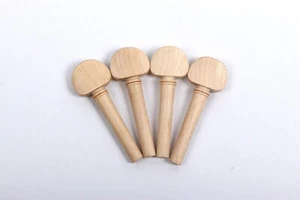 4pcs 4/4 Violin peg natural maple wood Fiddle pegs part Accessories - Picture 1 of 4
