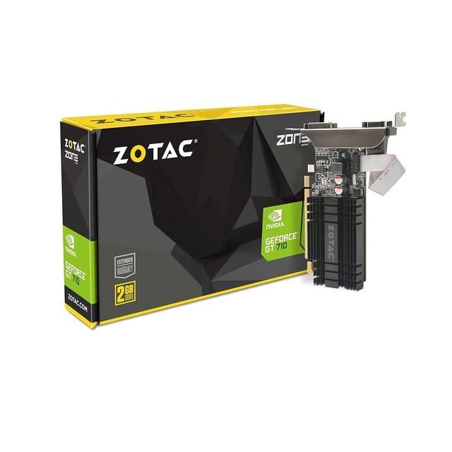 Zotac GEFORCE GT710 1GB PCIEX1 PASSIVE COOLING DL-DVI VGA HDMI