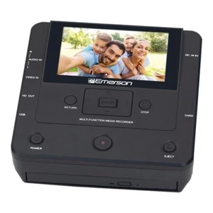 Emerson EMT-1200-Multi Function Media Recorder with LCD Screen - Black- New - Picture 1 of 3
