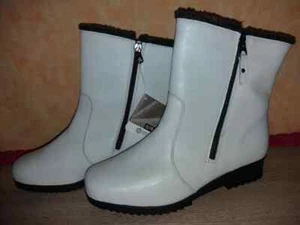 Designer Stiefelette von Alpina NEU Gr. 42 in Wollweiss Warmfutter & Nappaleder - Bild 1 von 6