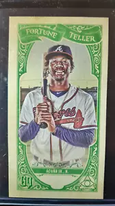 2020 topps gypsy queen #15 Ronald Acuna jr Fortune Teller 97/99 mini green - Picture 1 of 5