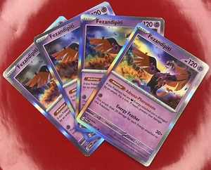 4x Pokemon TCG Fezandipiti 096/167 Twilight Masquerade Holo Rare 2024 Englisch NM - Bild 1 von 1