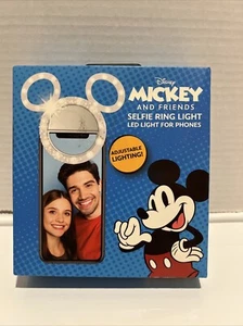 New Mickey Mouse And Friends Selfie Ring Light Phone LED Disney Cell Adjustable - Zdjęcie 1 z 6