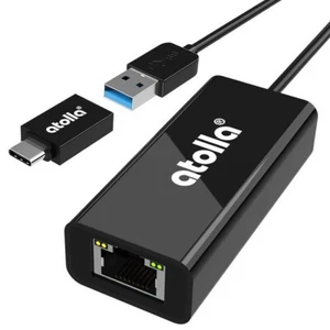 USB Ethernet Adapter RJ45 Netzwerk Adapter 1000 Mbps LAN USB Adapter USBC - Bild 1 von 4