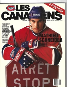 XRARE HENRI RICHARD PERSONAL 1990 LES CANADIENS MAGAZINE W/ FOUR POSTERS !!! - Bild 1 von 2